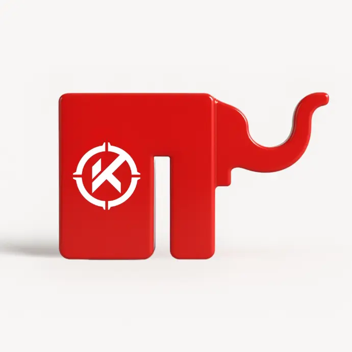 [KRT-TPB-GOP-RED] Elephant T-Post Hanger (Red)