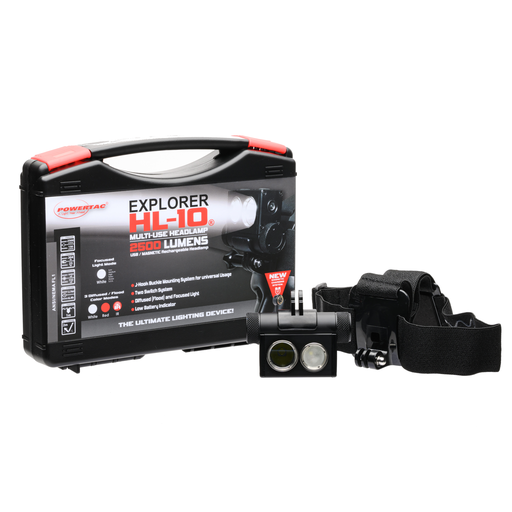 [PTC-HL-10] Explorer HL-10 - 2,500 Lumen White/Red/IR Headlamp